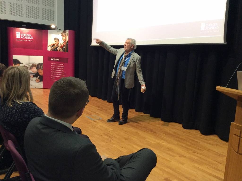 Visit from Sir Ian McKellen - Chelsea Academy